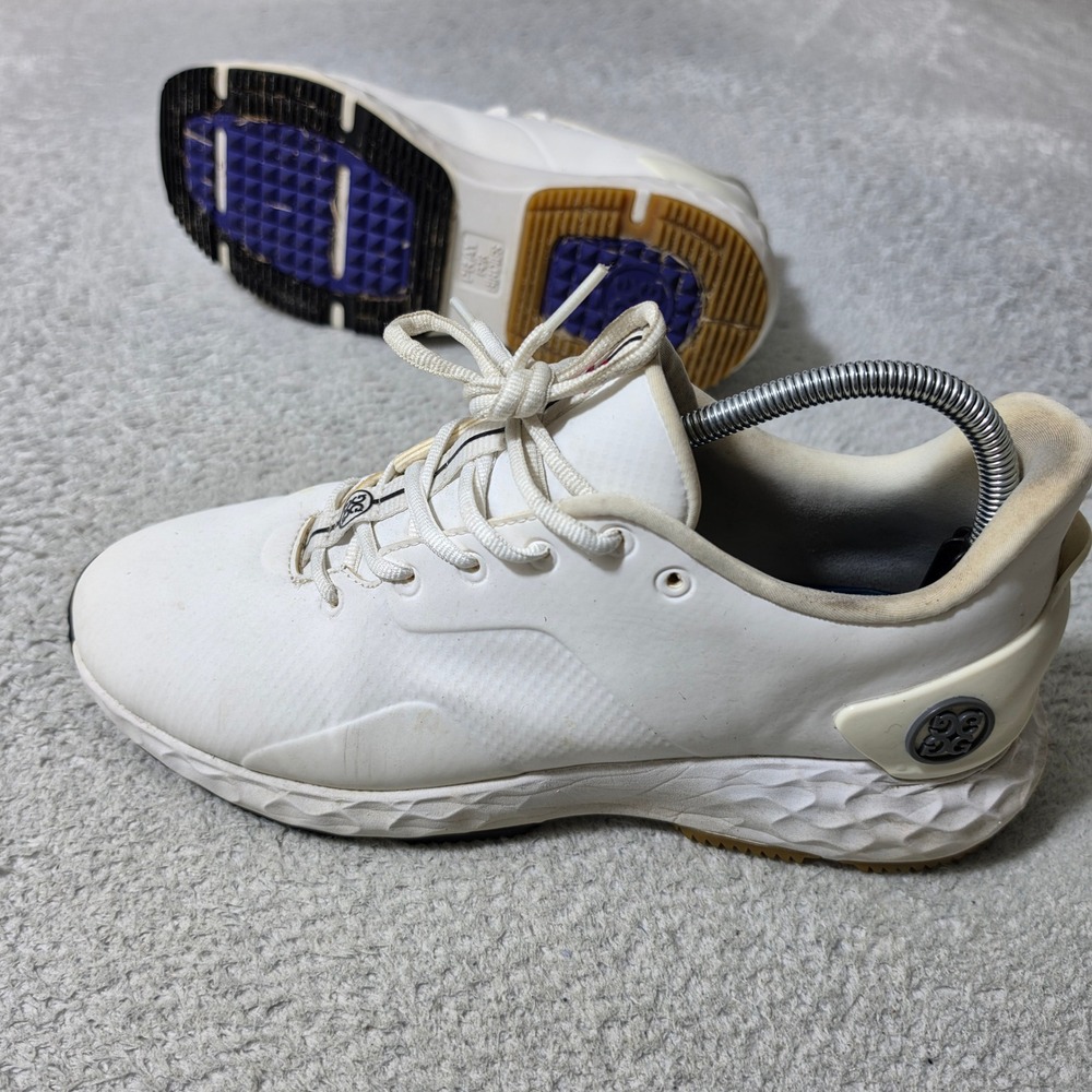 G/FORE MG4+ Golf Shoes Mens 9.5 Snow White Spikeless Technical G4MF20EF26